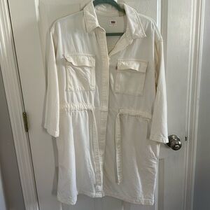 Levi’s Ivory Denim Utility Dress